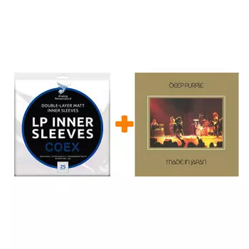 DEEP PURPLE Made In Japan 2LP + Конверты внутренние COEX для грампластинок 12" 25шт Набор