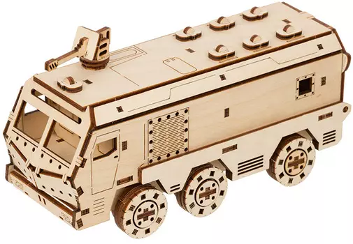 Деревянный 3D-пазл Бронемобиль (BIR-003)