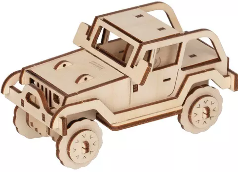 Деревянный 3D-пазл Джип (TAR-04)
