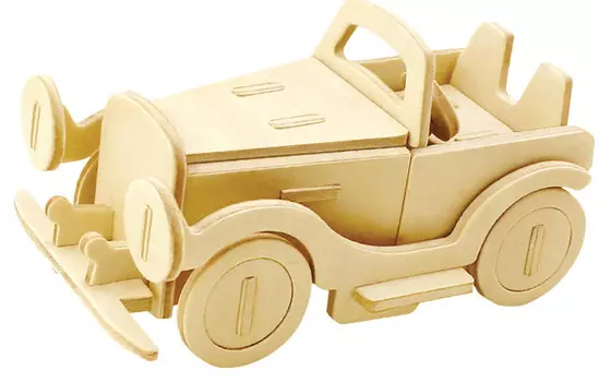 Деревянный 3D-пазл Классический автомобиль (ROT-015)
