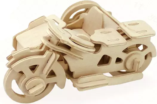 Деревянный 3D-пазл Мотоцикл (ROT-012)