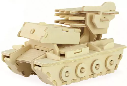 Деревянный 3D-пазл Огнемётная система (ROT-011)