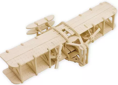 Деревянный 3D-пазл Первый самолёт (ROT-027)