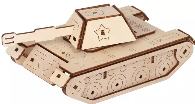 Деревянный 3D-пазл Танк (TAR-01)