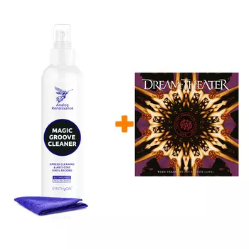 DREAM THEATER Lost Not Forgotten Archives When Dream And Day Reunite Live 2LP+CD + Спрей для очистки LP с микрофиброй 250мл Набор