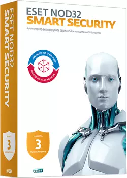 ESET NOD32 Smart Security (3 ПК, 1 год или продление на 20 месяцев) [Цифровая версия] (Цифровая версия)