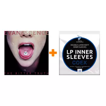 EVANESCENCE The Bitter Truth 2LP + Конверты внутренние COEX для грампластинок 12" 25шт Набор