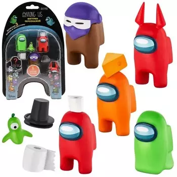 Фигурка Among Us в блистере с аксессуарами AU2040-H3 (5 шт.)