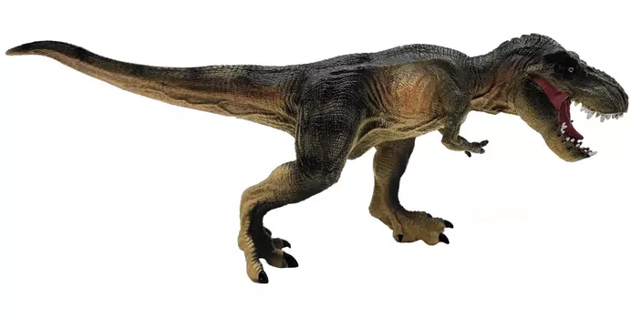 Фигурка Динозавр Тираннозавр тёмно-зелёный (масштаб 1:144)