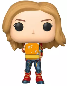 Фигурка Funko POP: Captain Marvel – Captain Marvel Holding Lunchbox Bobble-Head (9,5 см)