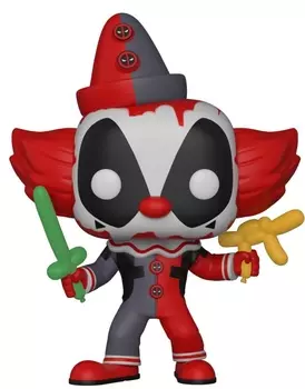Фигурка Funko POP: Deadpool – Clown Deadpool Bobble-Head (9,5 см)