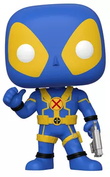 Фигурка Funko POP: Deadpool – Deadpool Thumbs Up (Blue &amp; Yellow) Bobble-Head (25,4 см)