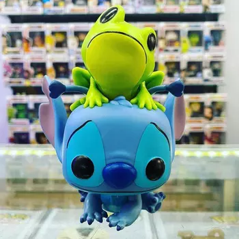 Фигурка Funko POP Disney: Lilo &amp; Stitch – Stitch With Frog Exclusive (9,5 см)