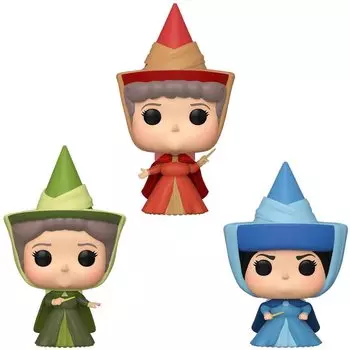 Фигурка Funko POP Disney: Sleeping Beauty – Fauna / Flora / Merryweather Exclusive (9,5 см) (3-Pack)