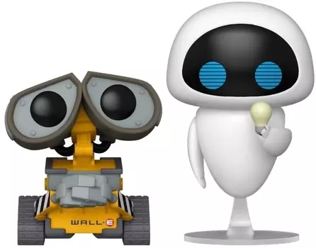 Фигурка Funko POP Disney: Wall-E – Wall-E &amp; Eve With Lightbulb Exclusive 2-Pack (9,5 см)