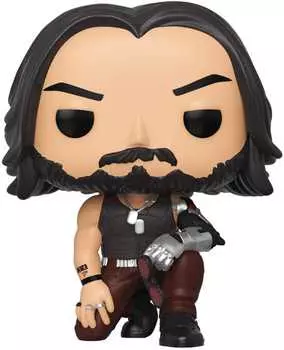 Фигурка Funko POP Games: Cyberpunk 2077 – Johnny Silverhand Crouch (9,5 см)
