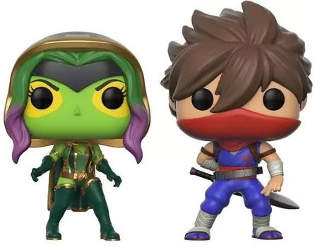 Фигурка Funko POP Games: Marvel vs. Capcom – Gamora vs. Strider (9,5 см)