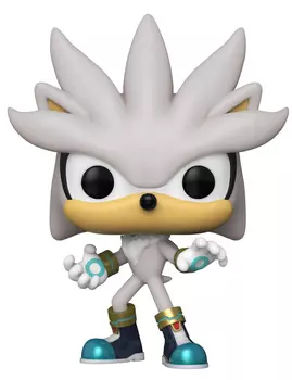 Фигурка Funko POP Games: Sonic The Hedgehog – Silver (9,5 см)