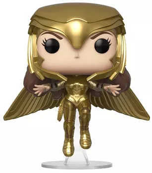 Фигурка Funko POP Heroes: Wonder Woman Golden Armor Flying Metallic Exclusive (9,5 см)