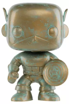 Фигурка Funko POP: Marvel 80 Years – Captain America Patina Bobble-Head (9,5 см)
