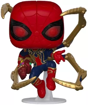 Фигурка Funko POP Marvel: Avengers Endgame – Iron Spider with NanoGauntlet Bobble-Head [Glow In The Dark] Exclusive (9,5 см)