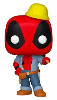 Фигурка Funko POP Marvel: Deadpool 30th – Construction Worker Deadpool Bobble-Head (9,5 см)