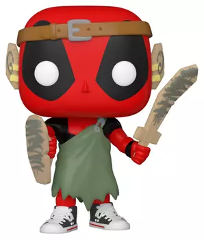 Фигурка Funko POP Marvel: Deadpool 30th – LARP Deadpool Bobble-Head (9,5 см)
