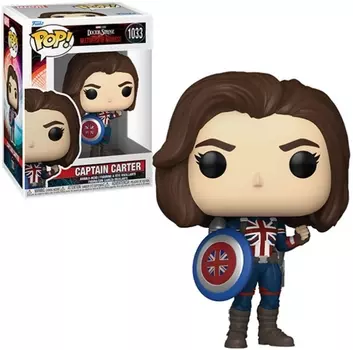 Фигурка Funko POP Marvel: Doctor Strange In The Multiverse Of Madnes: Captain Carter Bobble-Head (9,5 см)
