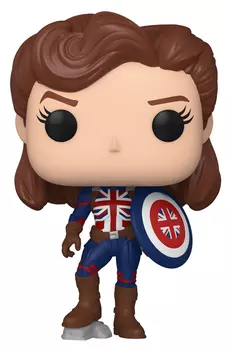 Фигурка Funko POP: Marvel What If...? – Captain Carter Bobble-Head (9,5 см)