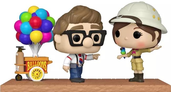 Фигурка Funko POP Moment Disney: Up – Carl & Ellie With Balloon Cart Exclusive
