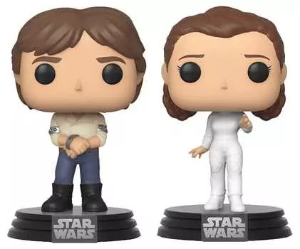 Фигурка Funko POP Star Wars 40: Han Solo &amp; Princess Leia Bobble-Head (2-Pack)