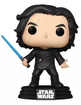 Фигурка Funko POP: Star Wars E9 Rise of Skywalker – Ben Solo With Blue Saber Bobble-Head (9,5 см)