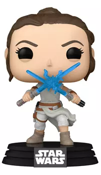 Фигурка Funko POP: Star Wars E9 Rise of Skywalker – Rey With Two Light Sabers Bobble-Head (9,5 см)