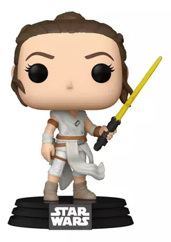 Фигурка Funko POP: Star Wars E9 Rise of Skywalker – Rey With Yellow Saber Bobble-Head (9,5 см)