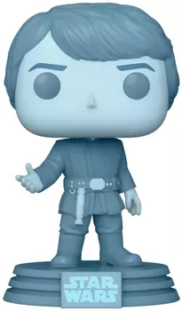 Фигурка Funko POP Star Wars Episode VI: Return of the Jedi 40th – Holographic Luke Skywalker [Glows In The Dark] Exclusive Bobble-Head (9,5 см)