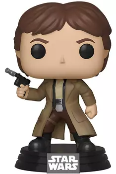 Фигурка Funko POP: Star Wars – Han Solo Endor With Gun Drawn Bobble-Head (9,5 см)