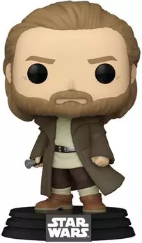 Фигурка Funko POP Star Wars: Obi-Wan Kenobi – Obi-Wan Kenobi Bobble-Head (9,5 см)