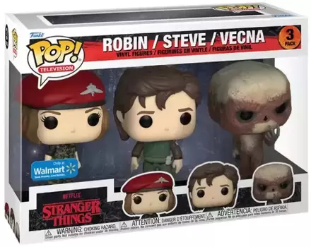 Фигурка Funko POP Television: Stranger Things S4 – Hunter Robin / Steve / Vecna Exclusive 3-Pack (9,5 см)