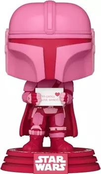 Фигурка Funko POP Valentines: Star Wars The Mandalorian – Mandalorian Bobble-Head (9,5 см)