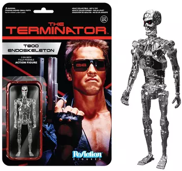 Фигурка Funko ReAction: Terminator – T800 Chrome (10 см)