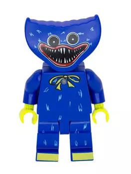 Фигурка Huggy Wuggy с подсветкой синяя 18см
