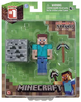 Фигурка Minecraft Steve с аксессуарами (6 см)