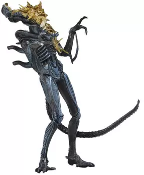 Фигурка NECA: Aliens Series 12 – Xenomorph Warrior Battle Damaged (Blue) (18 см)