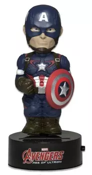 Фигурка NECA Avengers Age of Ultron: Body Knockers – Captain America – на солнечной батарее (15 см)