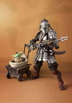Фигурка Star Wars Ronin Mandalorian Beskar Armor &amp; Grogu – Meishomanga Realization (18,5 см)