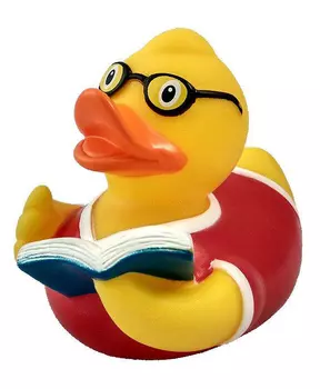 Фигурка Уточка Читатель