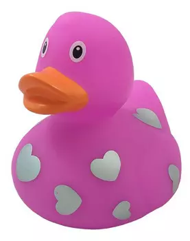 Фигурка Уточка Розовая c сердечками