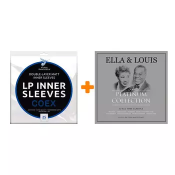 FITZGERALD ELLA & ARMSTRONG LOUIS The Platinum Collection Coloured Vinyl 3LP + Конверты внутренние COEX для грампластинок 12" 25шт Набор