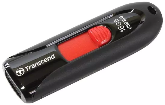 Флеш-накопитель Transcend JetFlash 590 Black/Red