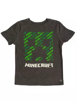 Футболка Minecraft – Creeper (серая)